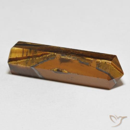 Occhio di tigre Medium Light-Brown naturale da 35.24 ct, Taglio a fantasia, Opaco