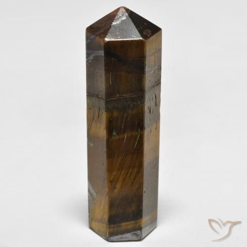 43.83ct Naturale Marrone caldo Occhio di tigre, Taglio a fantasia, Opaco