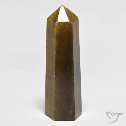 Occhio di tigre Marrone giallastro naturale da 27.04 ct, Taglio a fantasia, Opaco