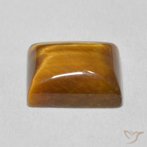 Occhio di tigre Marrone caldo naturale da 6.18 ct, Taglio a baguette, Opaco