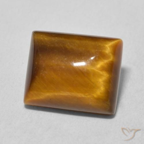 Occhio di tigre Marrone caldo naturale da 6.18 ct, Taglio a baguette, Opaco