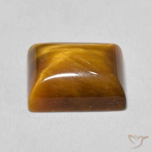 Occhio di tigre Marrone caldo naturale da 6.29 ct, Taglio a baguette, Opaco