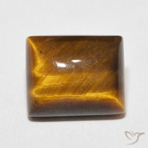 6.08ct Naturale Pan di zenzero marrone Occhio di tigre, Taglio a baguette, Opaco