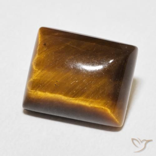 Occhio di tigre Pan di zenzero marrone naturale da 6.08 ct, Taglio a baguette, Opaco