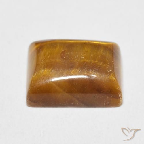 Occhio di tigre Marrone dorato naturale da 6.17 ct, Taglio a baguette, Opaco