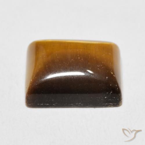 Occhio di tigre Marrone caldo naturale da 6.30 ct, Taglio a baguette, Opaco