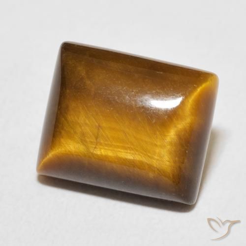 Occhio di tigre Marrone caldo naturale da 6.02 ct, Taglio a baguette, Opaco