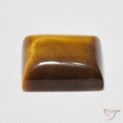 Occhio di tigre Marrone caldo naturale da 6.02 ct, Taglio a baguette, Opaco