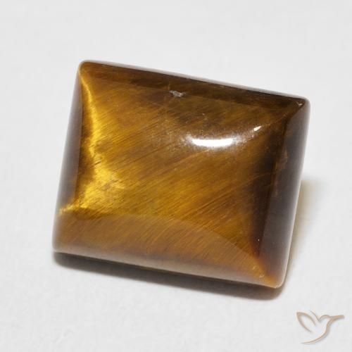 Occhio di tigre Marrone caldo naturale da 6.24 ct, Taglio a baguette, Opaco