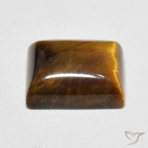 Occhio di tigre Marrone caldo naturale da 6.24 ct, Taglio a baguette, Opaco
