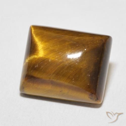 Occhio di tigre Marrone medio naturale da 6.23 ct, Taglio a baguette, Opaco
