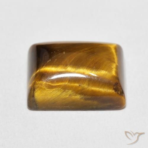 Occhio di tigre Marrone medio naturale da 6.23 ct, Taglio a baguette, Opaco