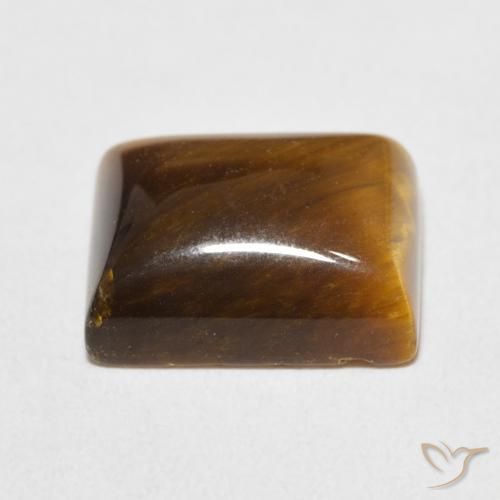 Occhio di tigre Marrone dorato naturale da 6.23 ct, Taglio a baguette, Opaco