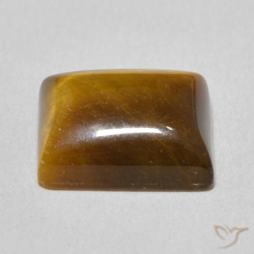 Occhio di tigre Marrone medio naturale da 6.17 ct, Taglio a baguette, Opaco