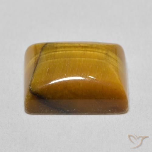 Occhio di tigre Marrone dorato naturale da 6.36 ct, Taglio a baguette, Opaco
