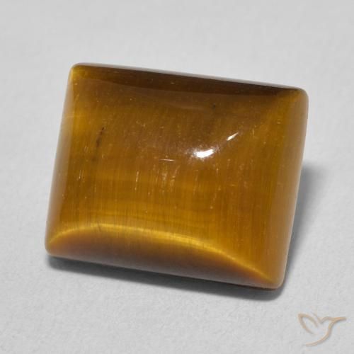 Occhio di tigre Marrone dorato naturale da 6.23 ct, Taglio a baguette, Opaco