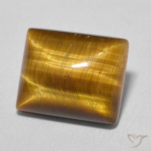 Occhio di tigre Marrone caldo naturale da 6.25 ct, Taglio a baguette, Opaco