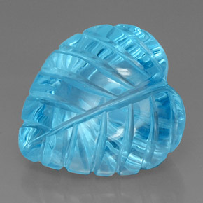 Topazio naturale blu da 35,24 ct, trasparente, trasparente/traslucido