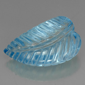 Topazio naturale blu da 44,87 ct, trasparente, trasparente/traslucido