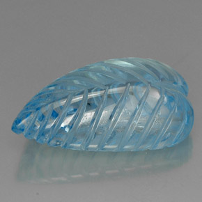 Topazio naturale blu da 44,87 ct, trasparente, trasparente/traslucido