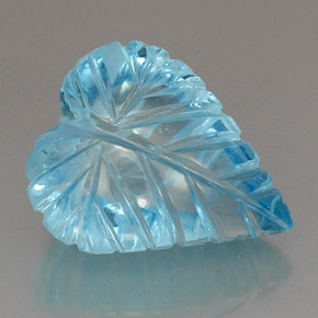 Topazio naturale blu da 37,46 ct, trasparente, trasparente/traslucido