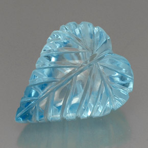 Topazio naturale blu da 37,46 ct, trasparente, trasparente/traslucido