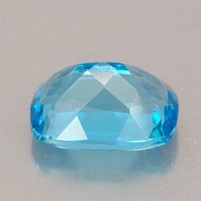 Topazio naturale blu da 3,58 ct, taglio a cuscino, VVS