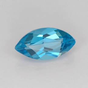 Topazio naturale blu da 1,40 ct, marchesa, VVS-VS