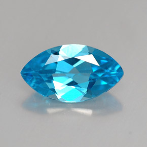 Topazio naturale blu da 1,54 ct, marchesa, VVS