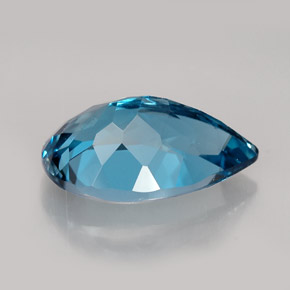 Topazio naturale blu da 5,24 ct, taglio a pera, VS