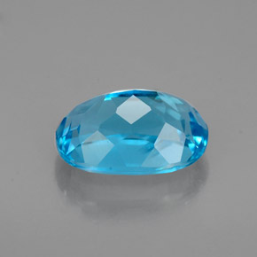 Topazio naturale blu da 2,17 ct, taglio ovale, VVS-VS