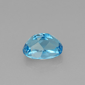 Topazio naturale blu da 1,81 ct, taglio ovale, VS