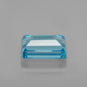 Topazio naturale blu da 2,47 ct, baguette, VS