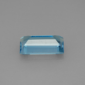 Topazio naturale blu da 1,93 ct, baguette, VS