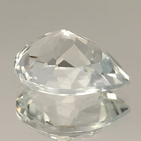 Topazio naturale bianco da 10,43 ct, taglio a pera, VVS