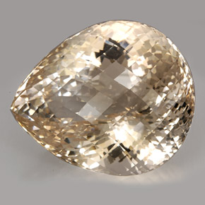 Topazio naturale giallo da 437,40 ct, taglio a pera, IF