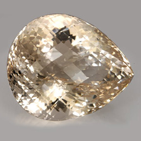 Topazio naturale giallo da 437,40 ct, taglio a pera, IF