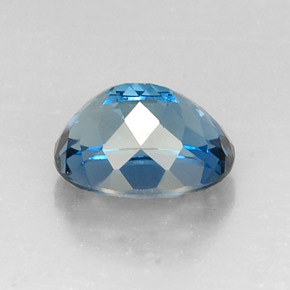 Topazio naturale blu da 7,83 ct, taglio ovale, VVS-VS