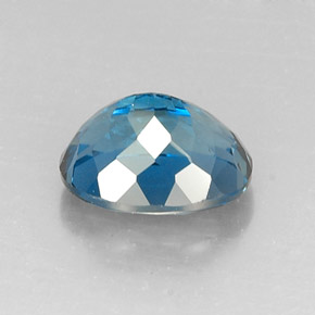 Topazio naturale blu da 7,16 ct, taglio ovale, VVS