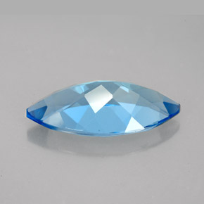 Topazio naturale blu da 6,60 ct, marchesa, IF