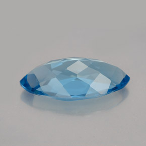 Topazio naturale blu da 7,01 ct, marchesa, VVS