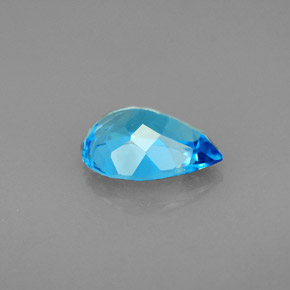 Topazio naturale blu da 2,13 ct, taglio a pera, VVS