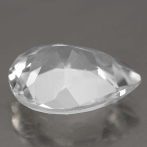 Topazio naturale bianco da 8,70 ct, taglio a pera, VVS