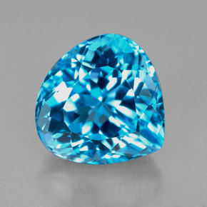Topazio naturale blu da 8,54 ct, taglio a pera, IF
