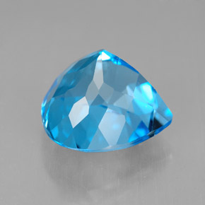 Topazio naturale blu da 8,54 ct, taglio a pera, IF