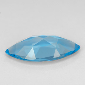 Topazio naturale blu da 5,63 ct, marchesa, IF