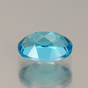 Topazio naturale blu da 1,08 ct, taglio ovale, VS
