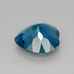 Topazio naturale blu da 12,92 ct, a forma di cuore, VVS