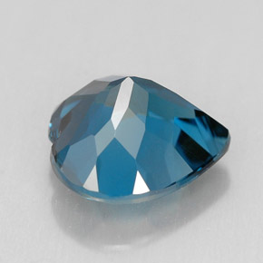 Topazio naturale blu da 4,12 ct, a forma di cuore, VVS
