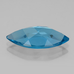 Topazio naturale blu da 5,68 ct, marchesa, VVS-VS